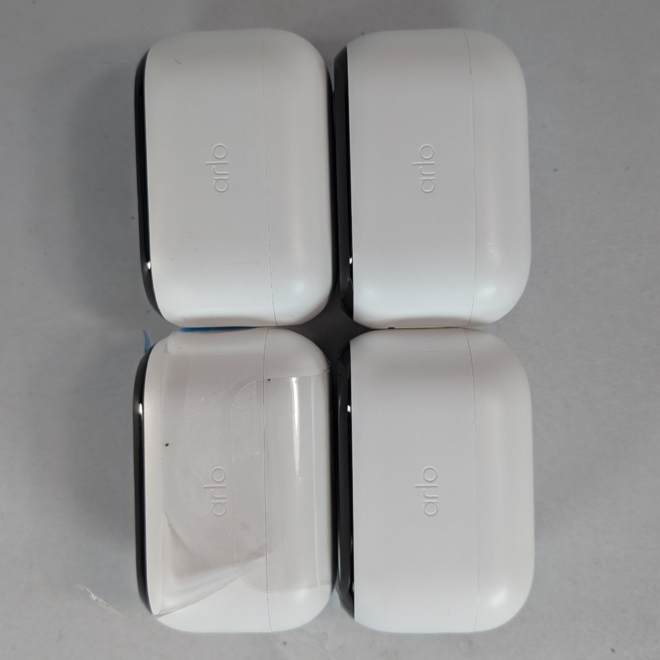 Four (4) Arlo Essential Outdoor Cameras FHD Wireless 1080p Security