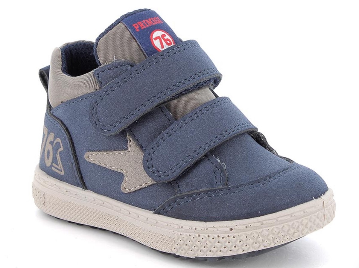 PRIMIGI 4852700 children's blue suede tear-off high sneakers