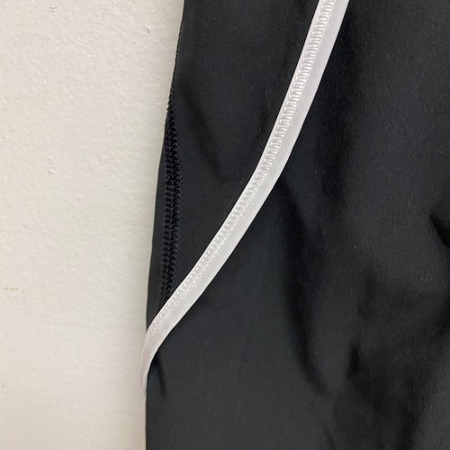 DSG Girls' Performance Mid Rise Stride Shorts Pure Black White Piping DAG12116 - Picture 3 of 10
