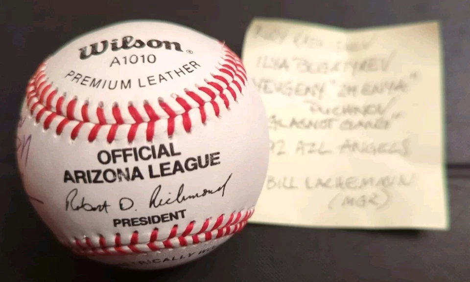 RARE AUTO Baseball  RUSSIAN MLB "Glasnost Gang" Players 1/1 - Image 4 of 4