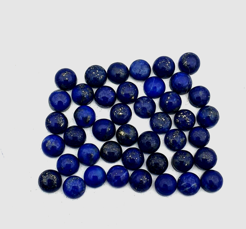 x10 perles semi-précieuse rondes de lapis- lazuli 4 mm