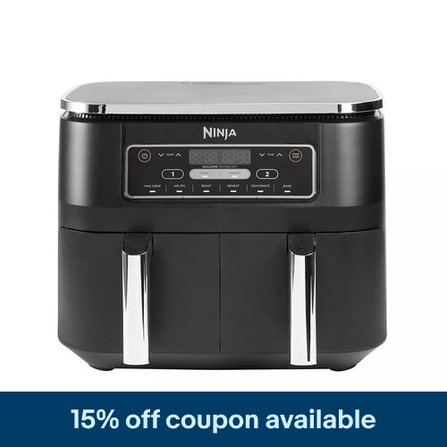 Ninja Foodi Dual Zone Air Fryer - Certified Refurbished [AF300UK] 6 Functions