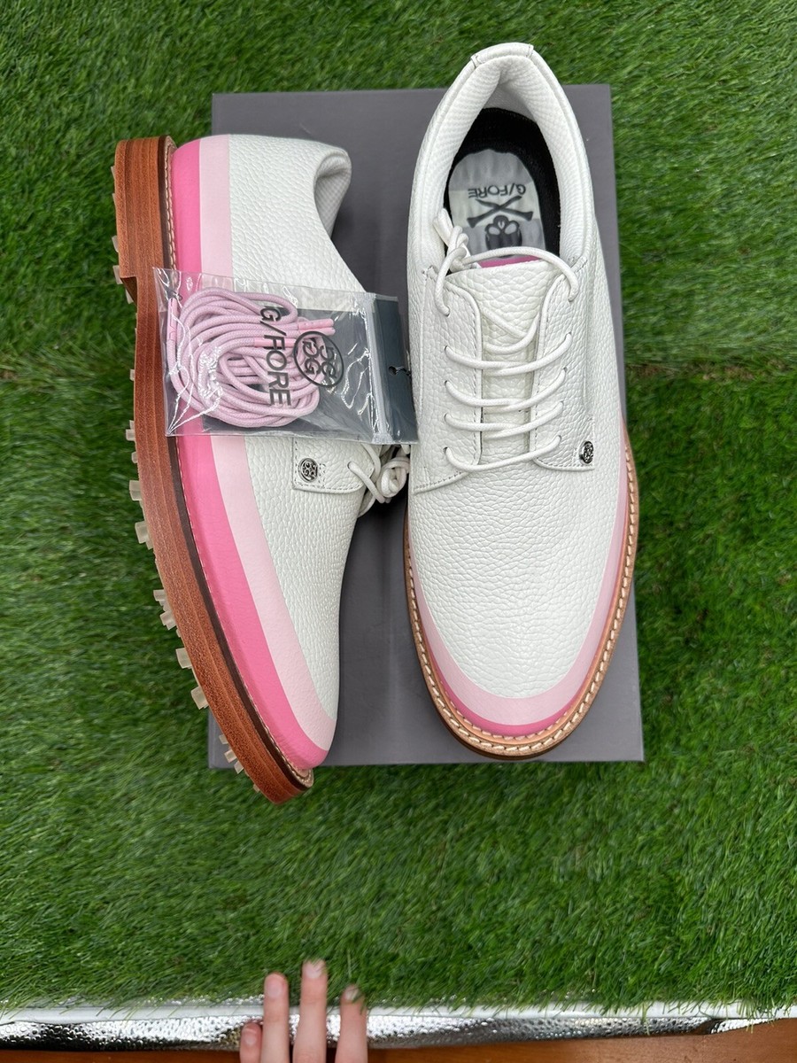 G/Fore Tuxedo Gallivanter Golf Shoes White/Pink Size 9.5 New G/Fore Tuxedo Gallivanter Golf Shoes White/Pink Size 9.5 New