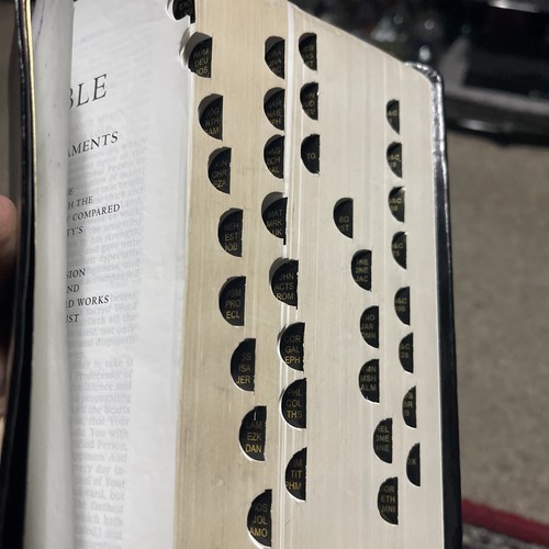 Quad Black LDS Scriptures Holy Bible Book of Mormon simulated Leather 2014 - Imagen 6 de 13