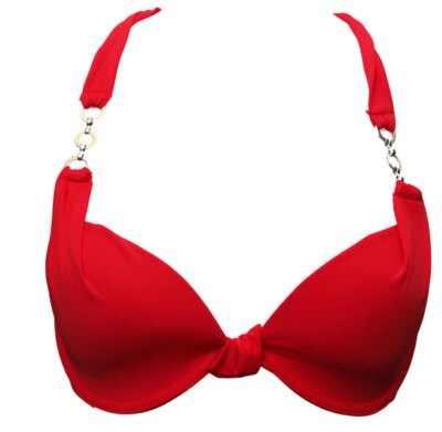BIKINI BIKINIOBERTEIL CARDINAL MMS14S0372 ROT PUSH UP MALIBU SOLID 70 CUP D