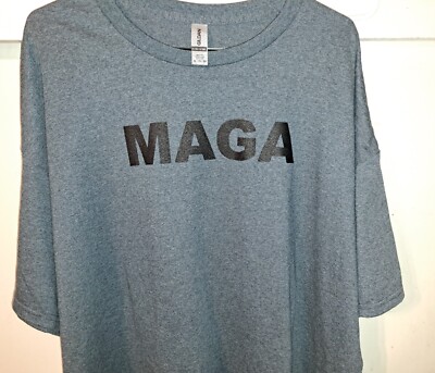 XL Men's Dark MAGA T-shirt - MAGA Short Sleeve T-shirt - Dark Gray