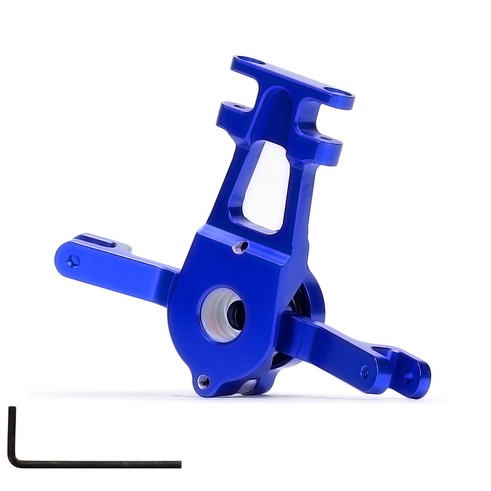 Raidenracing Aluminum Bell Crank Steering Assembly - Blue Upgrade For Traxxas E-Revo & Summit
