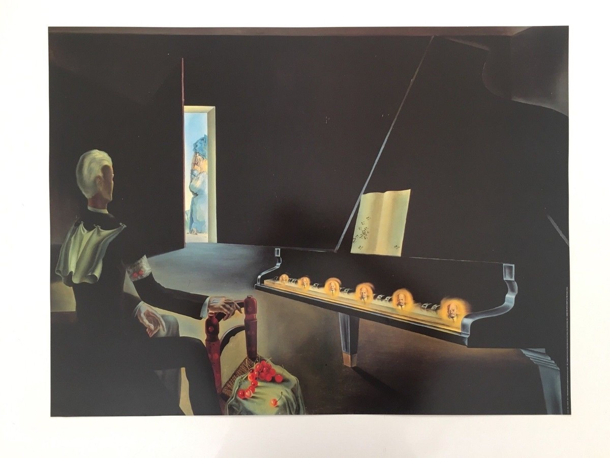 絵画 aaaa DALI,'SIX APPARITIONS OF LENIN ON A PIANO. 1931, AUTHENTIC 1997