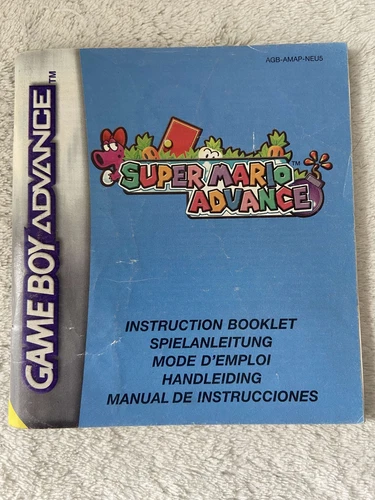 Super Mario Advance Manual Booklet / Notice Manuel (Game Boy Advance / EU FR)