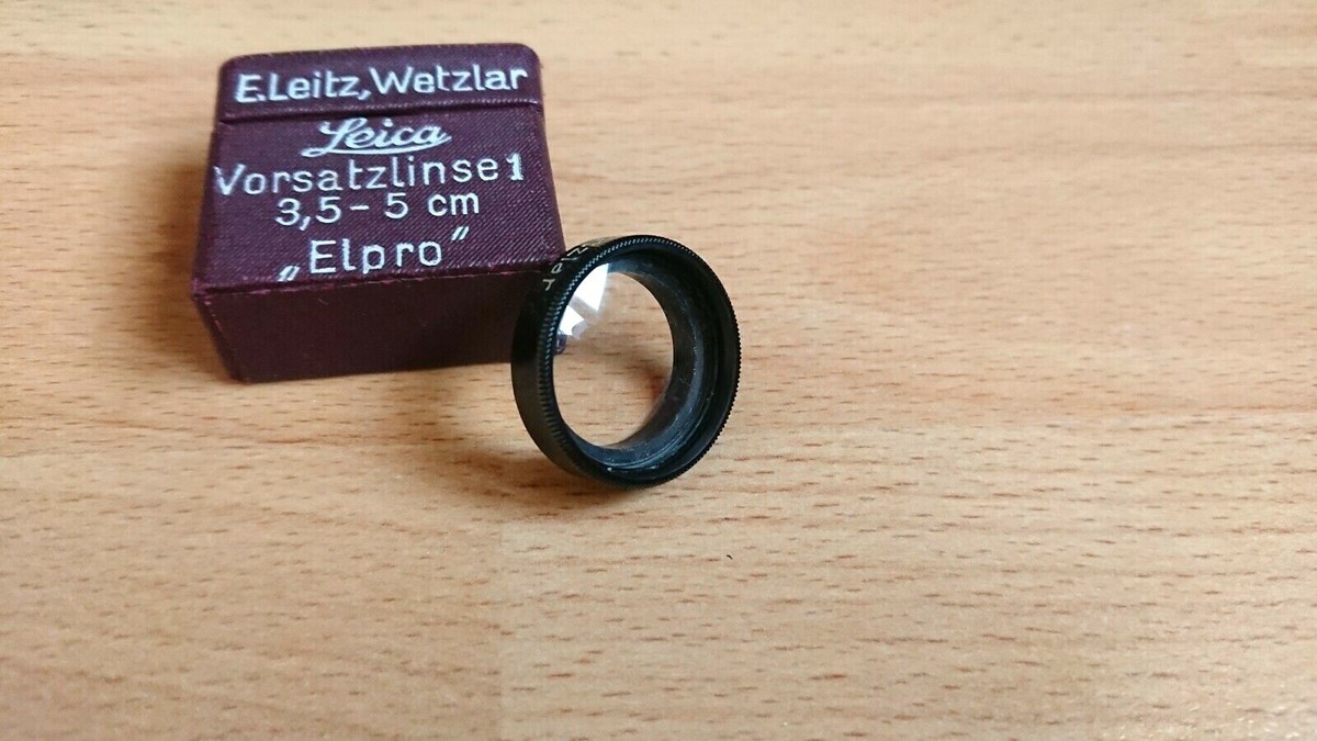 Vintage Leitz Wetzlar Elpro 2* Lens Filter Vorsatzlinse 1 3,5-5cm