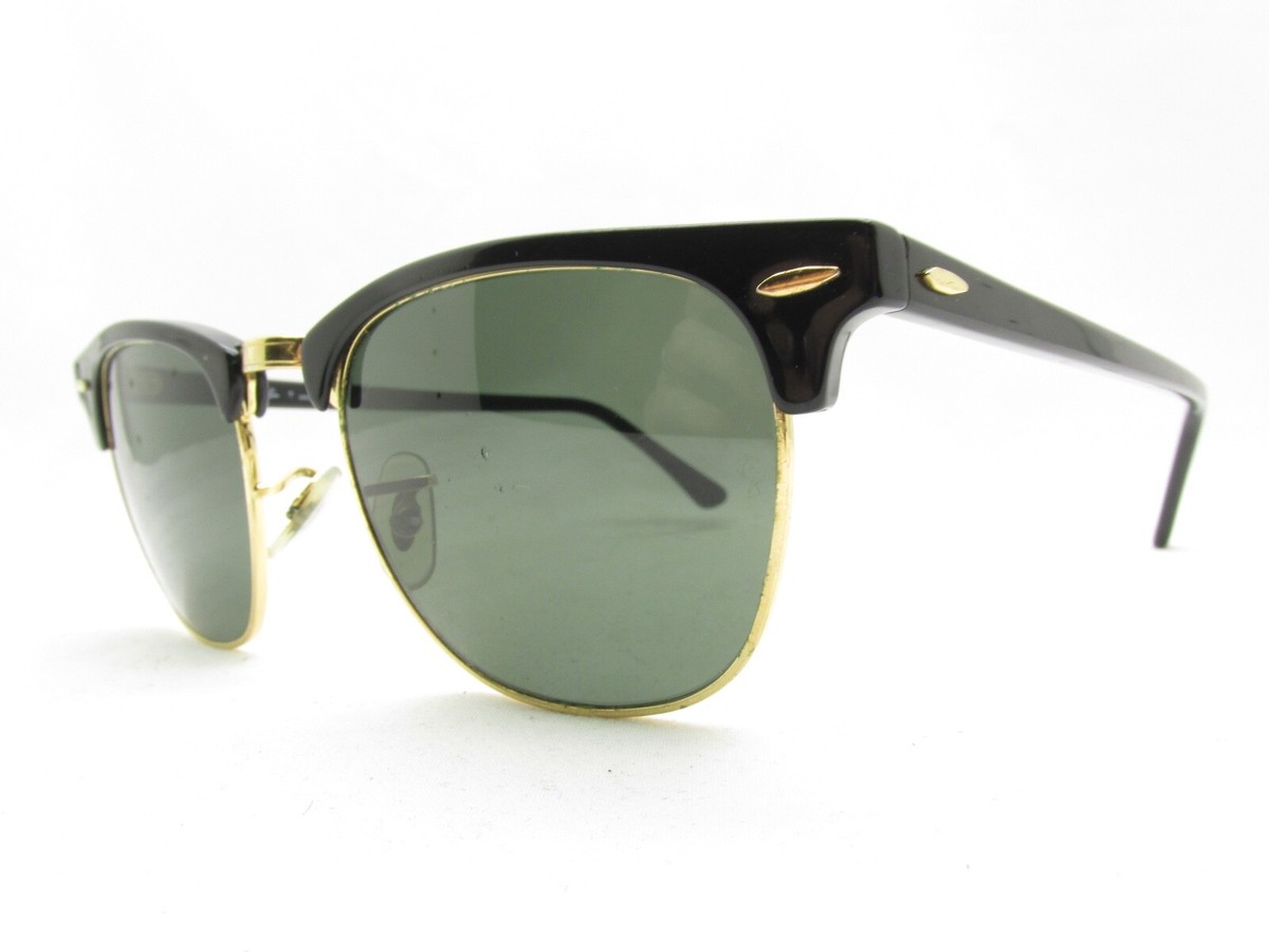 Ray-Ban CLUBMASTER RB3016 W0365 51□21 RAY-BAN CLUBMASTER RB3016 W0365 DESIGNER BLACK SUNGLASSES 51-21