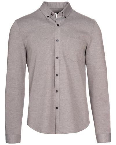 Creighton Long Sleeve Shirt Cotton Gray | eBay