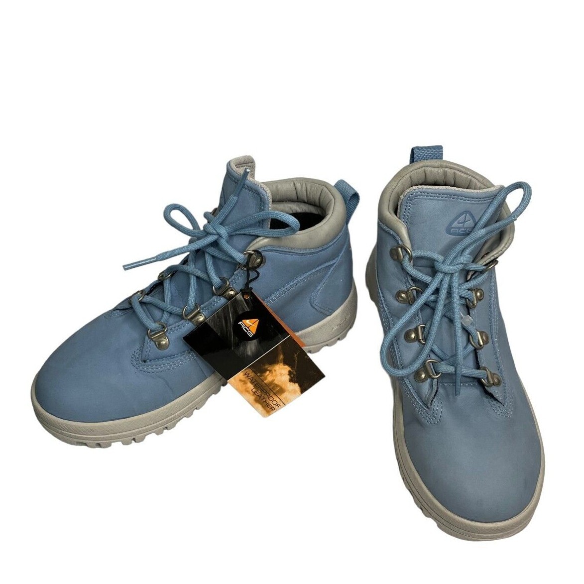 blue suede acg boots
