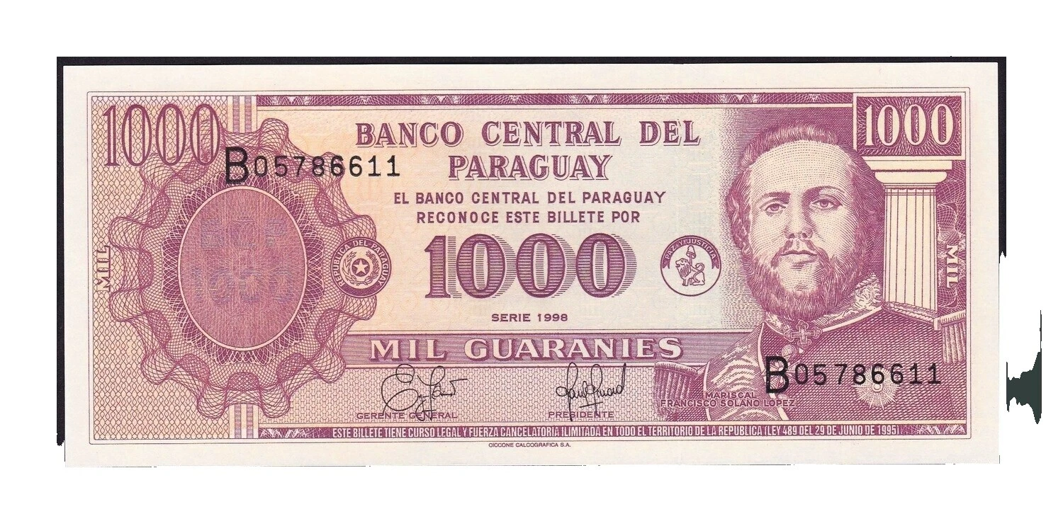 1998 South American Paper Money