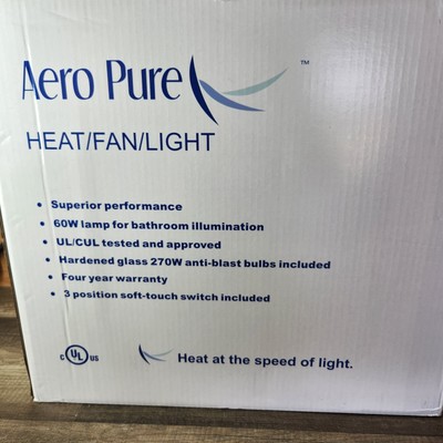 Aero Pure 80 CFM Bath Exhaust Fan And Light A515A | eBay