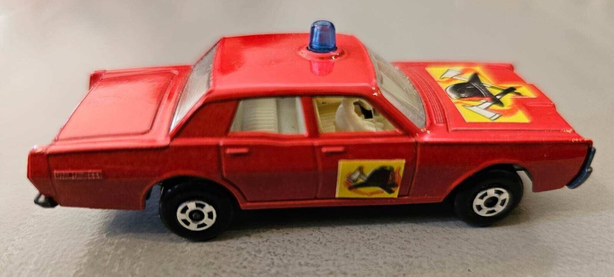 MATCHBOX Superfast 59 MERCURY FIRE CHIEF CAR Original Box Vntg