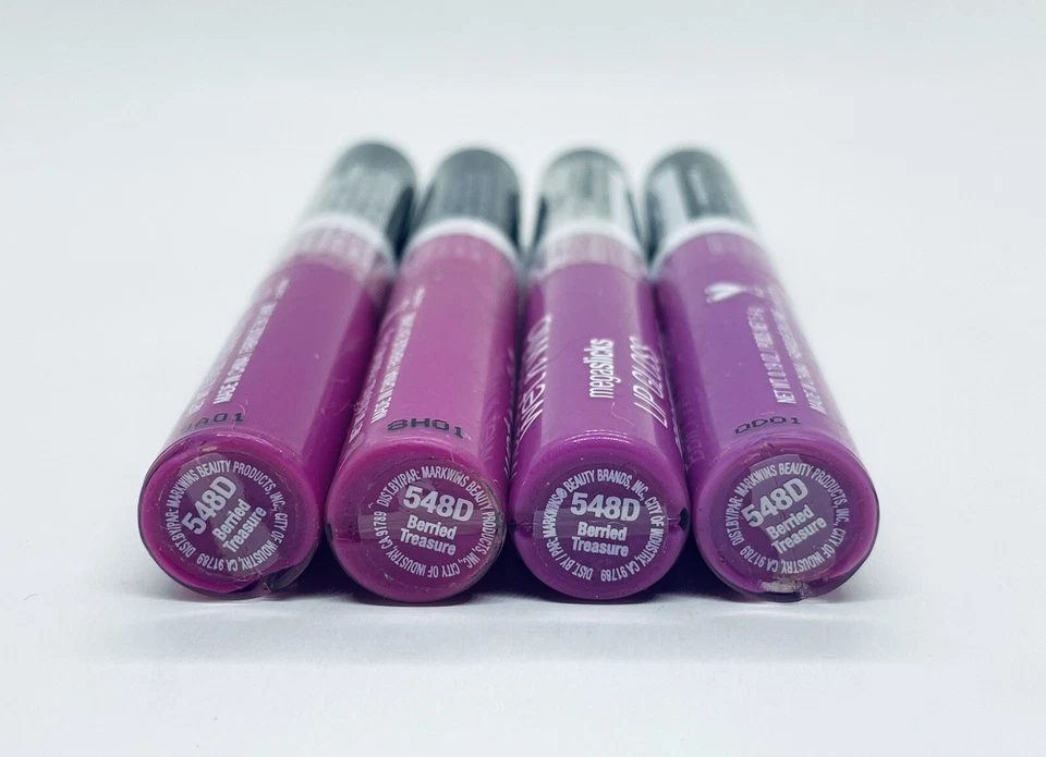 Lot of 4 Wet n Wild MegaSlicks Lip Gloss - 548D Berried Treasure 0.19 oz - Image 4 of 4