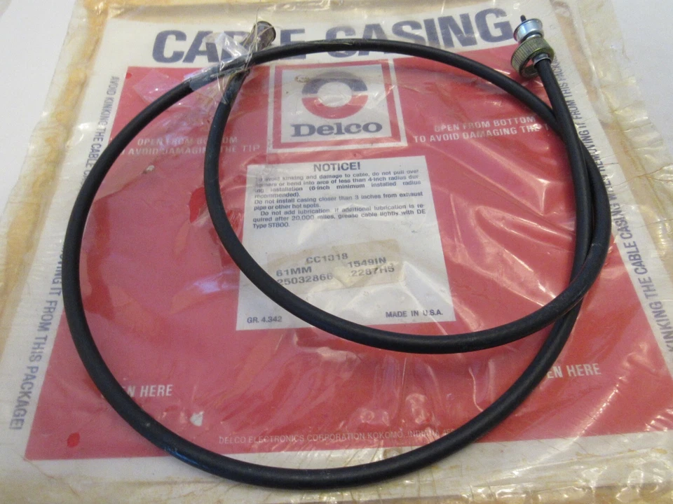 Cable velocímetro GM 25032866 Chevy Pontiac Camaro Firebird 1976-81 nuevo de lote Foto 3 de 4
