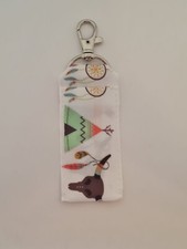 Teepee American Indian print chapstick / lipstick / lipbalm holder