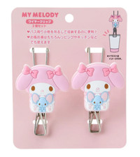 Sanrio My Melody Wire Clips 2 Set Japan NEW Sanrio Characters