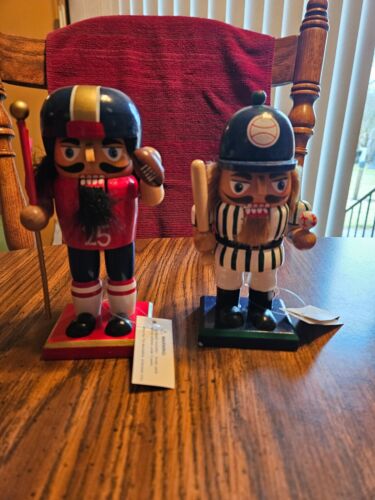 Football & Baseball Nutcracker set- 6 inches - Picture 1 of 1