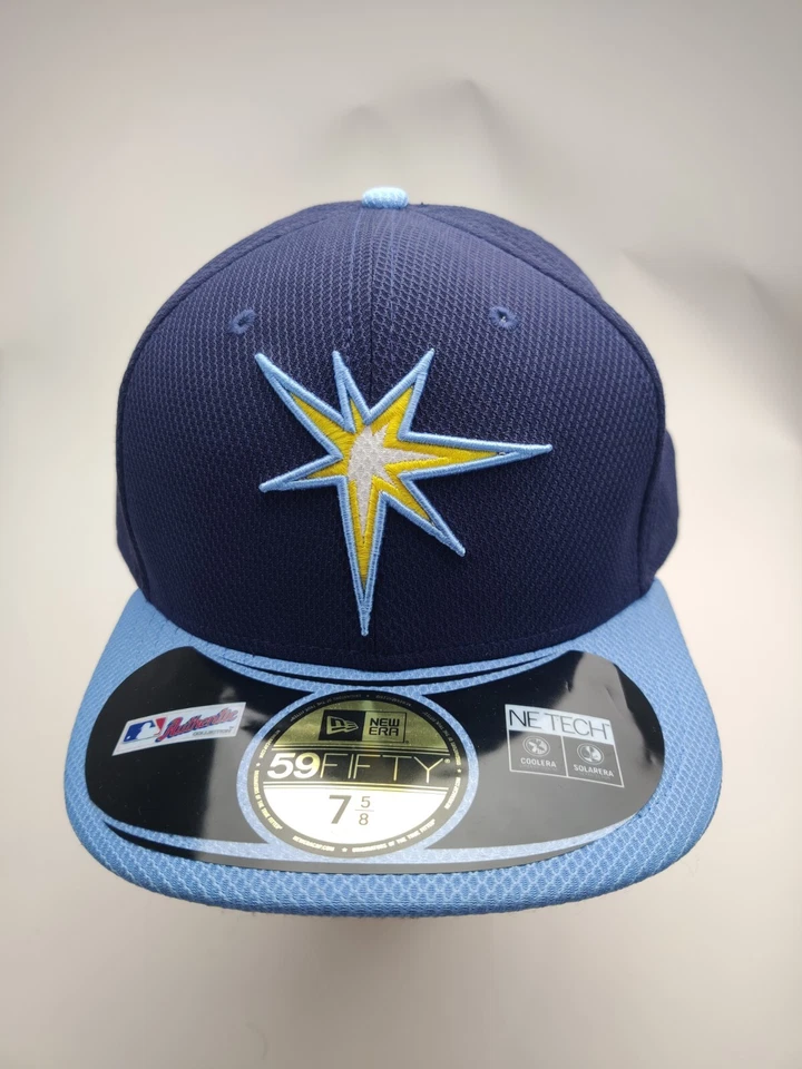 New Era 59fifty Ne Tech Tampa Bay Rays Diamond Era Cap Hat Size 7 5/8 - Image 2 of 4