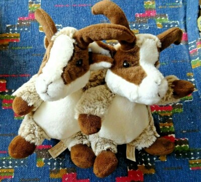 GB2/ LOT DE DOUDOU PELUCHE DANI CREATIONS CHAMOIS BOUC BLANC