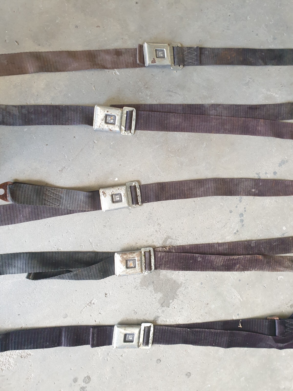 HOLDEN SEAT BELTS LAP SASH SET OF 5 HQ HK HT HG EH EJ HD HR FE FC FB EK