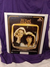 Rich and Famous CED Movie VideoDisc MGM Jacquelin Bisset Candice Bergen 1982 VG
