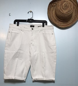 Jones New York Lexington White Denim Bermuda Shorts Womenâs Size 16 | eBay