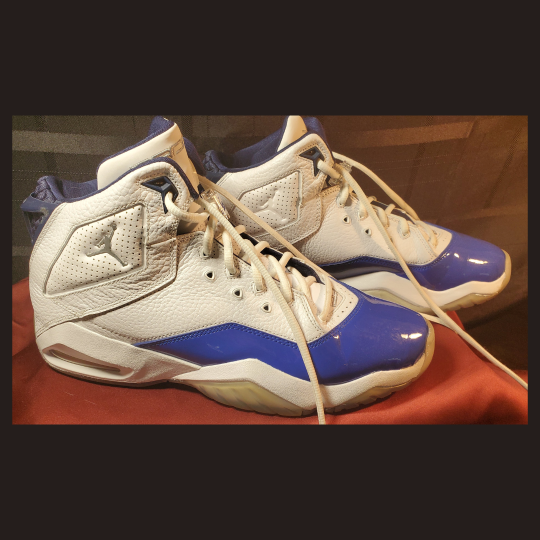 jordan b loyal white metallic silver