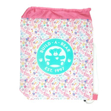 Build-A-Bear Workshop Drawstring Backpack Tote Bag Toy Girl Scouts