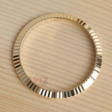 Solid 18K Gold Fluted Bezel for Rolex Datejus...