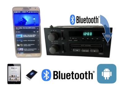  84-88 PONTIAC FIERO CASSETTE AM FM BLUETOOTH CALLING FEATURE OEM RADIO
