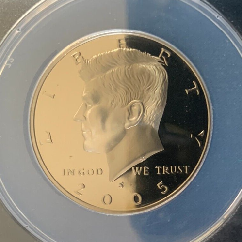 2005-S PROOF KENNEDY HALF DOLLAR 50c CLAD ANACS PF-68 DCAM NICE CAMEO COINS - Picture 13 of 14