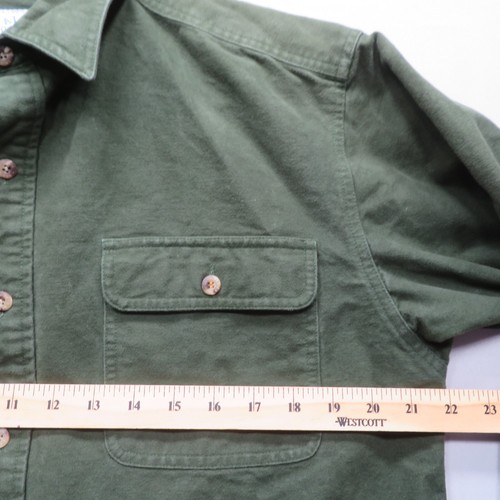 Camisa de franela gamuza verde vintage Alaska 1959 Wilderness Gear para hombre grande - Imagen 7 de 8