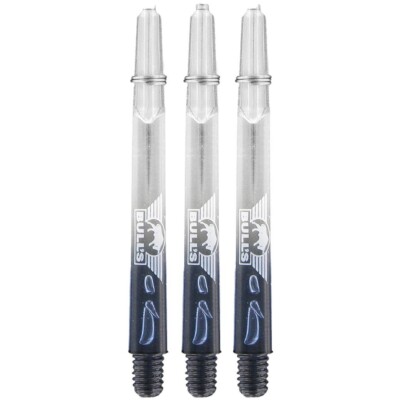 Bull's X-Ray Shafts, Schwarz, Länge Short 37mm,+Shaftring, 1 Satz (3 Stück)