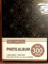 K  Company Alexander-III 3-ring Photo Album 8.5"x13.5" Elegant Cover 300 photos