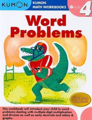 Word Problems Grade 4 (Kumon Math Workbooks) - Paperback - ACCEPTABLE