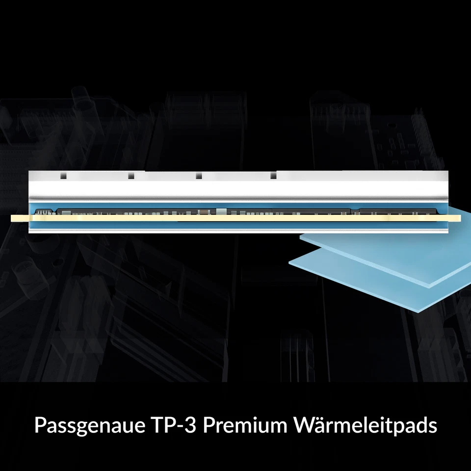 ARCTIC M2 Pro Heatsink Kühler M.2 2280 SSD+TP-3 Wärmeleitpads PC PS5 Kühlkörper - Bild 4 von 4