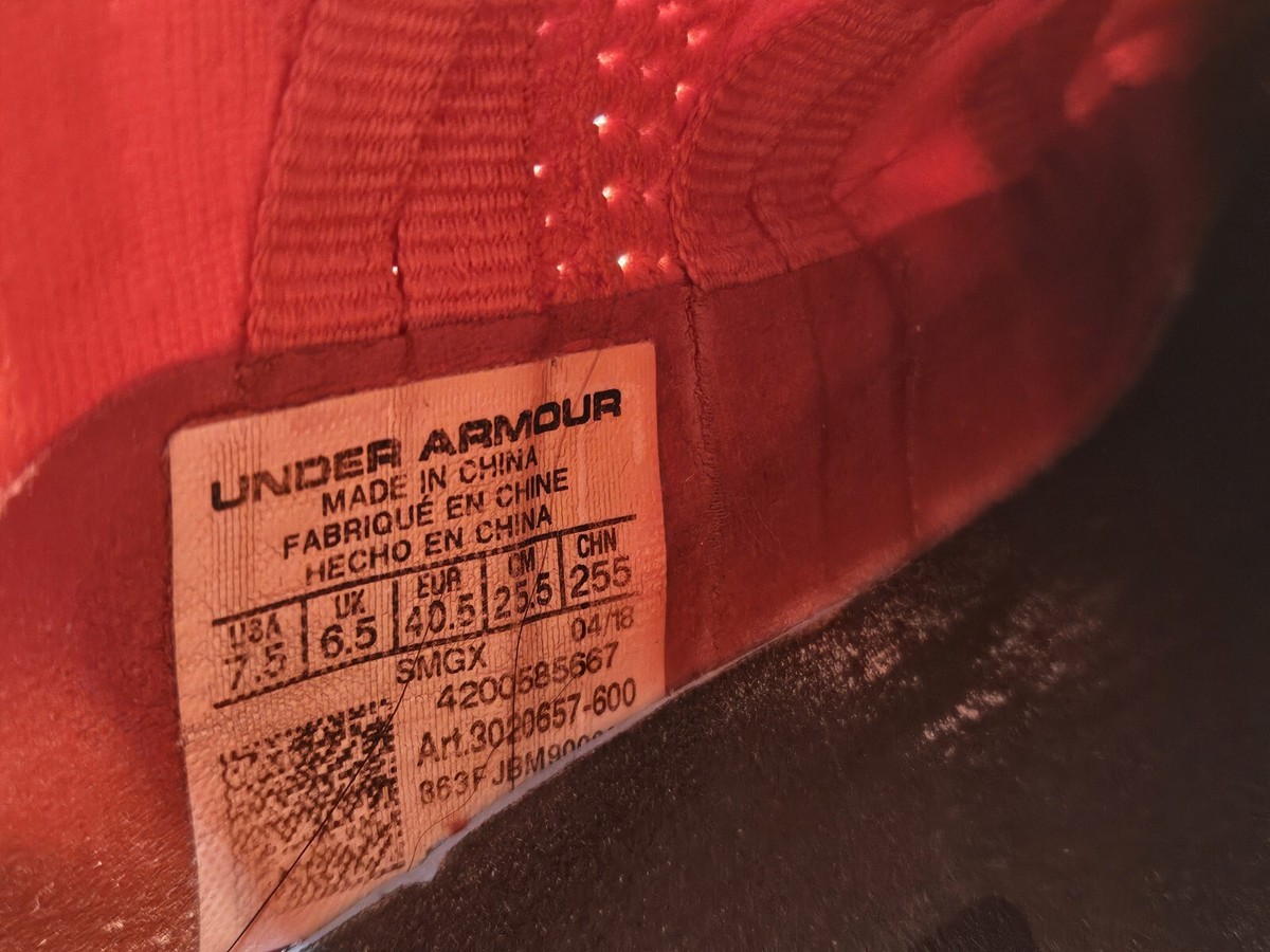 UNDER ARMOUR CURRY 5 FIRED UP IMMACULATE CONDITION SIZE 7.5 