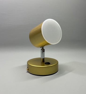 Moderne Messing Wandleuchte mit Schalter drehbar Nachttischlampe 3 Farbtemp