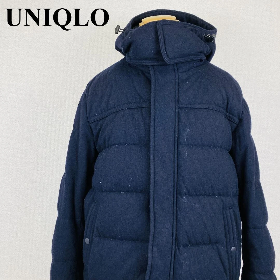 UNIQLO Down Jacket Black XL Insulated Coat Warm Outerwear