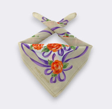 Vintage Pierre Balmain Handkerchief Neckerchief Bandana Pocket Square Gift