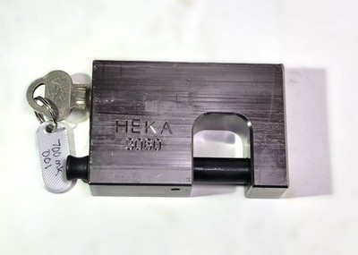 HEKA 3060 Container Block Lock + Assa 700 High-Security Cylinder  Padlock 1 keys