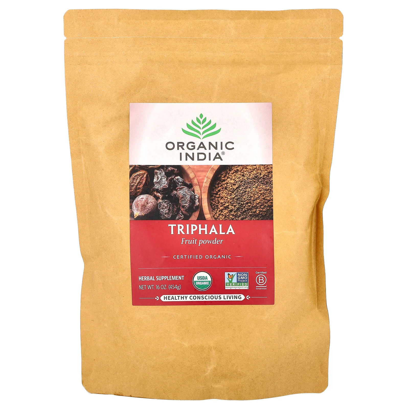 Triphala, Fruit Powder, 16 oz (454 g)