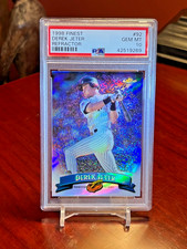 1998 DEREK JETER TOPPS FINEST REFRACTOR #92 PSA-10 GEM MINT!