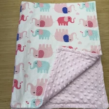 Boritar Baby Security Blanket Lovey Pink Elephant