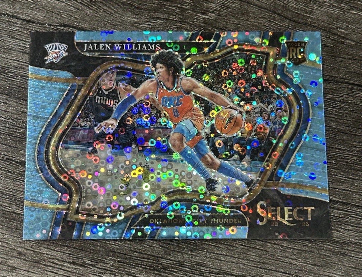 2022-23 Panini Select - Jalen Williams #282 Light Blue Disco Prizm /99 Rookie RC