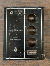 1963 Silvertone 1448 Guitar Amp in Case project Parts Amplifier Original WORKS 